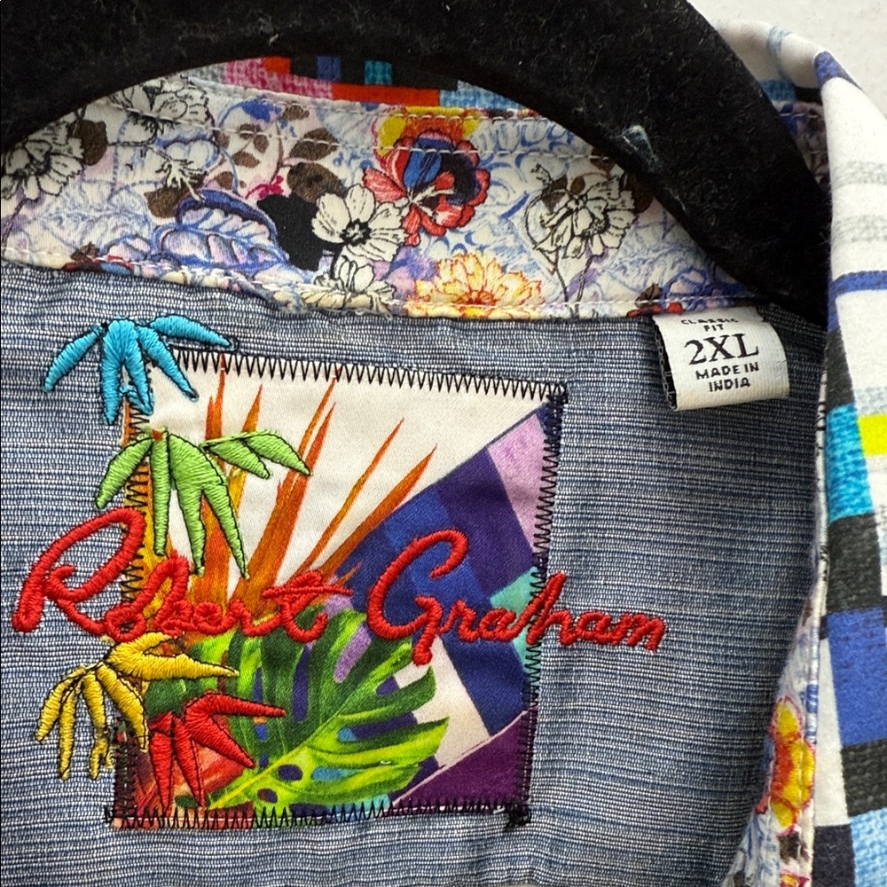 Robert Graham Multicolor Geometric Button Down Sh… - image 2